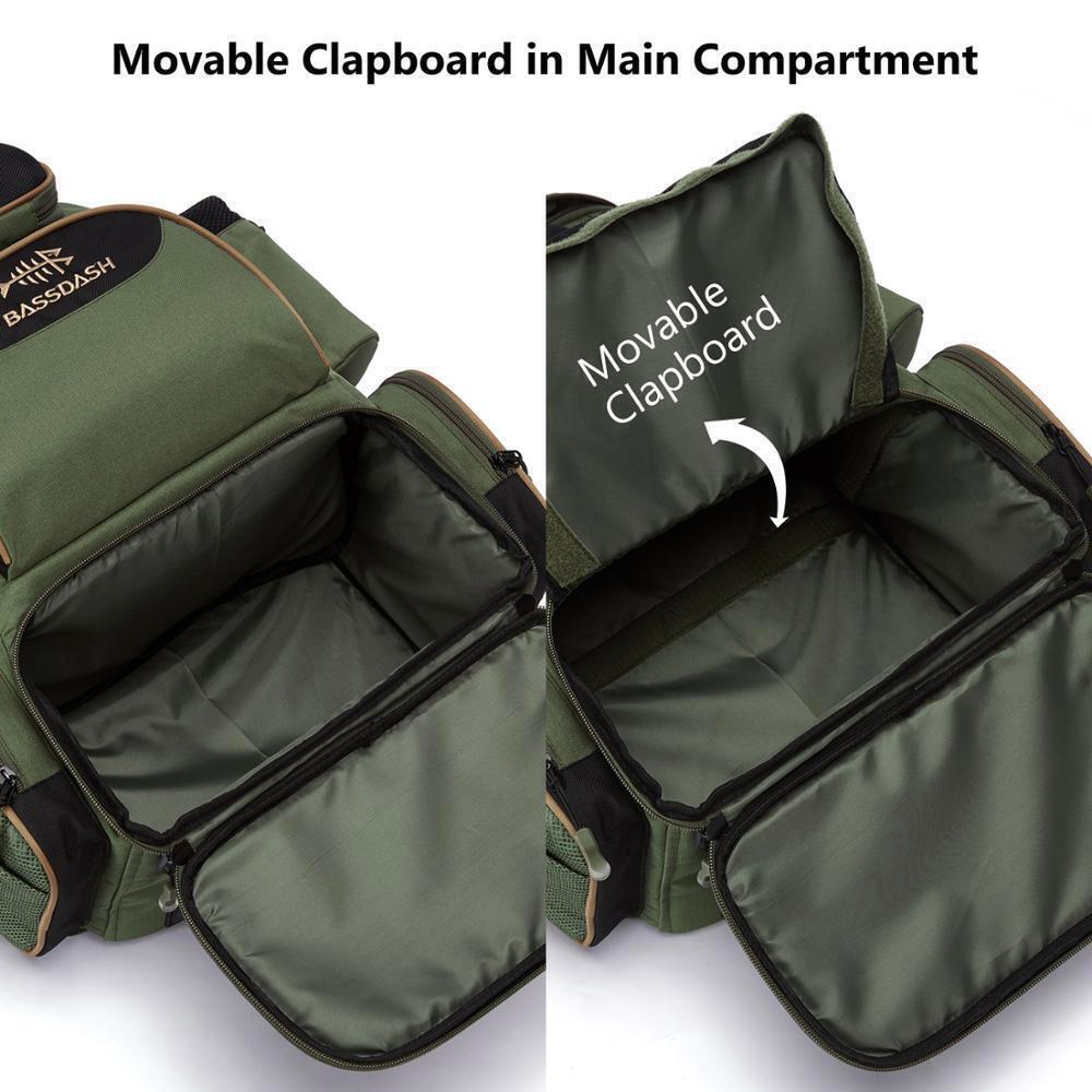 Fishing Bag Tackle Backpack Lightweight Tactical Tackle Box Multifunctional