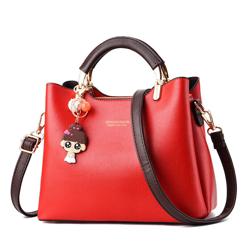 Women's PU Leather Shoulder Bag Handbag Tote Purse Crossbody Messenger Satchel