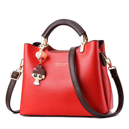 Women's PU Leather Shoulder Bag Handbag Tote Purse Crossbody Messenger Satchel