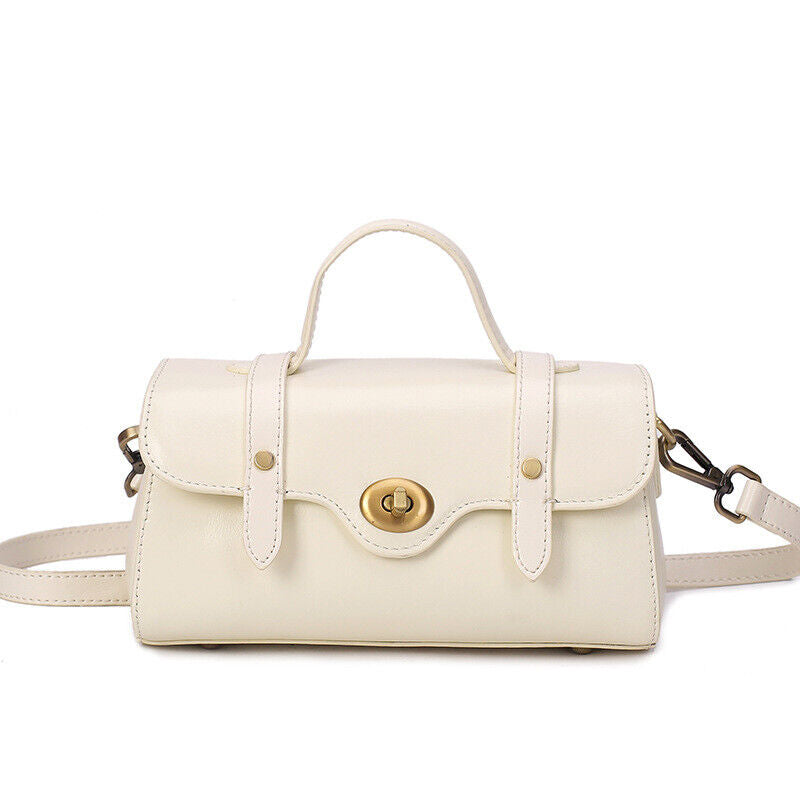 Vintage Messenger Handbag, Real Leather Crossbody Shoulder Bag Cambridge Bag