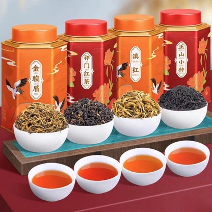 500g Black Tea Combination Jin Jun Mei + Qimen + Dianhong + Lapsang Souchong Tea