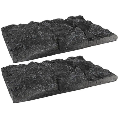 Terrarium Decorations Cling Reptile Box Backdrop Fish Tank Reptisoil Boards 2Pcs