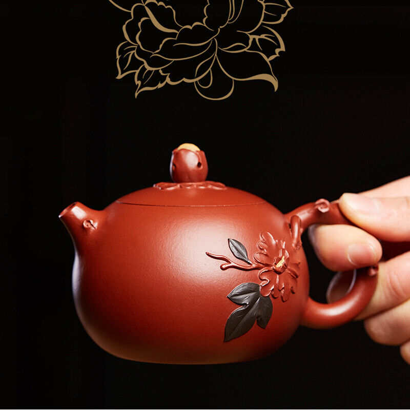 Full Handmade Tea Pot Marked Traditional Craft True Yixing Zisha Dahongpao Clay