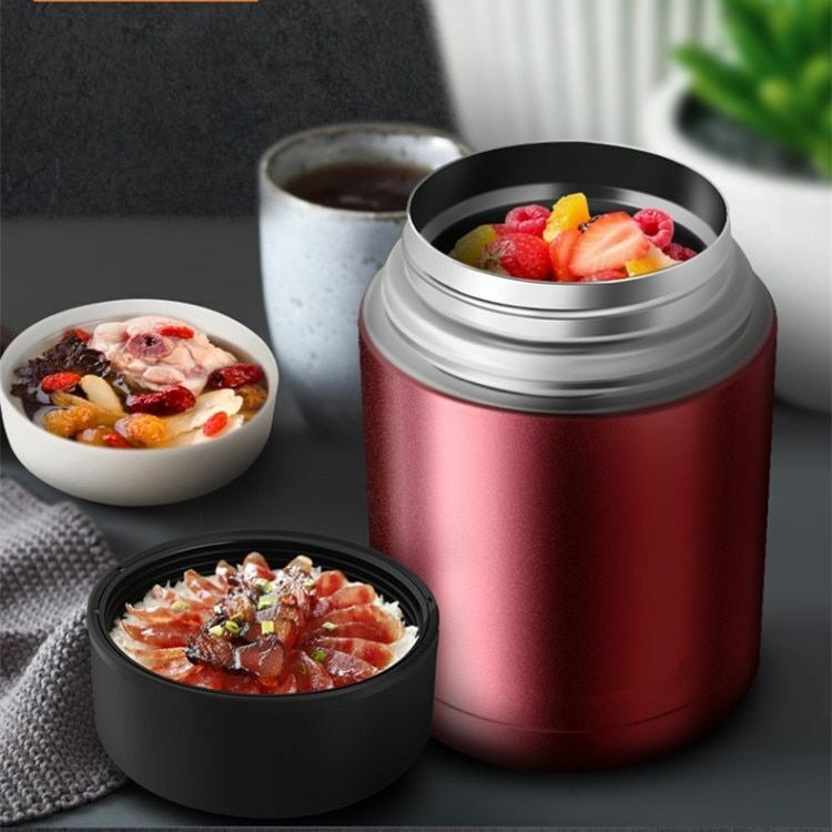 Thermos Lunch Box 800ML/1000ML/1200ML Portable Stainless Steel Food Containers