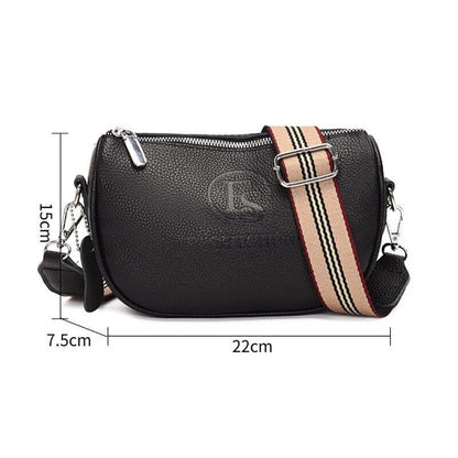 Crossbody Handbags Women'S Genuine Leather Saddle Shoulder Bag Girl Bag