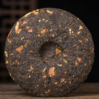 Tangerine Peel Pu'er Tea Cooked Puerh Tea Cake 357g Ripe Pu-erh Tea Black Tea