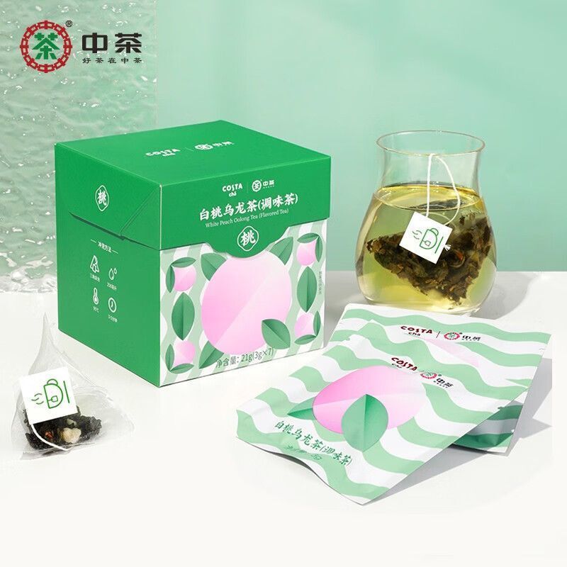 COFCO Herbal Tea White Peach Oolong Tea Cold Brew Hot Brew Bag Flavored Tea 21g