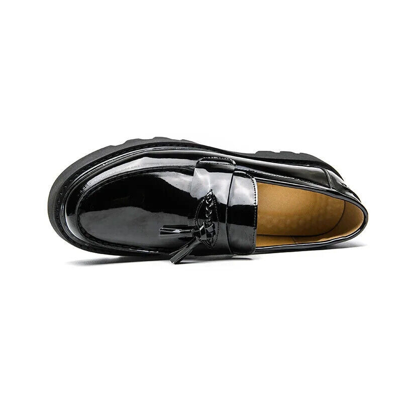 Black Loafers Men Pu Leather Shoes Shoes Handmade Men Dress Shoes