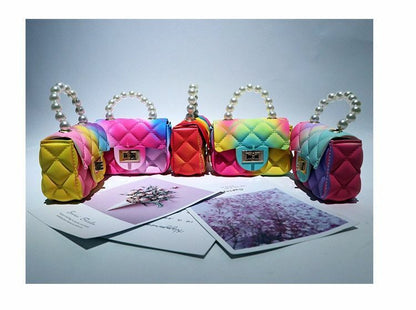 Women Mini Handbags Candy Color Jelly Crossbody Bags Girls Small Coin Pouch Baby