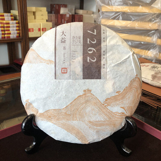Menghai Dayi Classic 7262 Ripe Pu'er Tea Ripe Puer Pu Erh Tea 357g/12.59oz