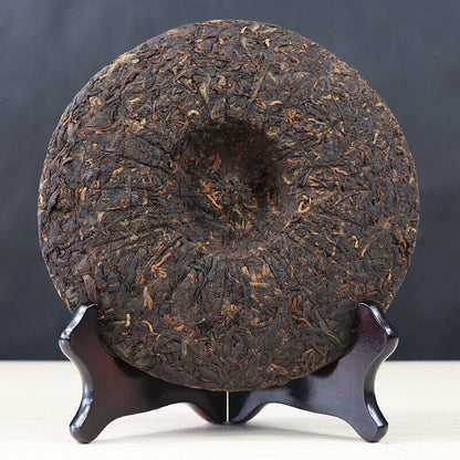 826 * 2014 Yunnan Long Run Tea Ripe Puer Tea Cake LinCang Old Tree Pu-erh 357g