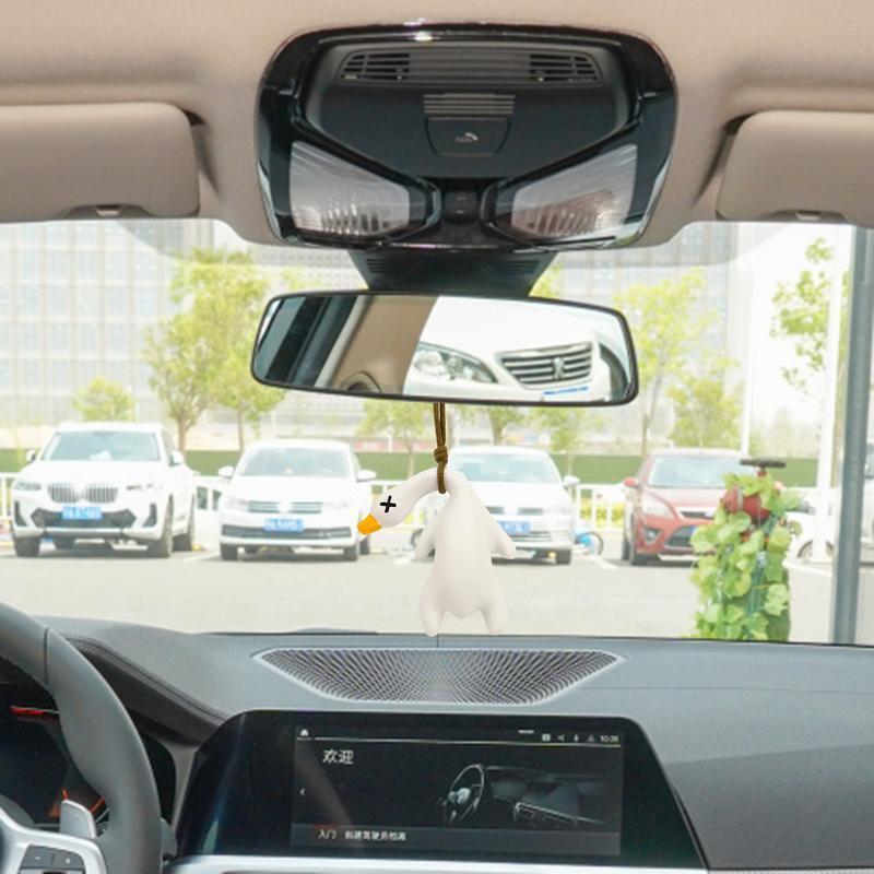 Funny Roasted Duck Car Mirror Pendant Auto Interior Decoration Pendant Gift