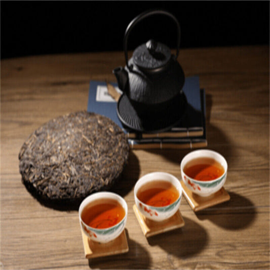 357g Yunnan Cooked Pu'er Tea Memorial Pu'er Black Tea Slimming Healthy Drink