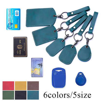 Card Holder Protective Cover Bus Card Cover ID Card Case Keychain Card Bag