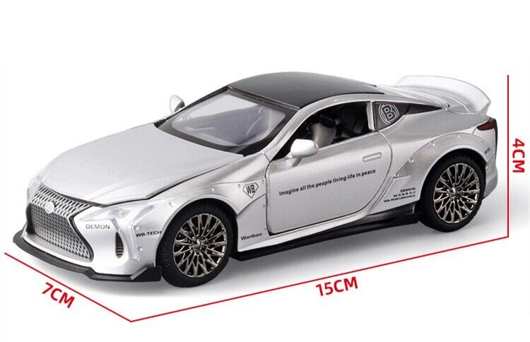 1:32 Lexus LC500 Diecast Model Car Toy Vehicle Alloy Sport Car Sound Light Gift