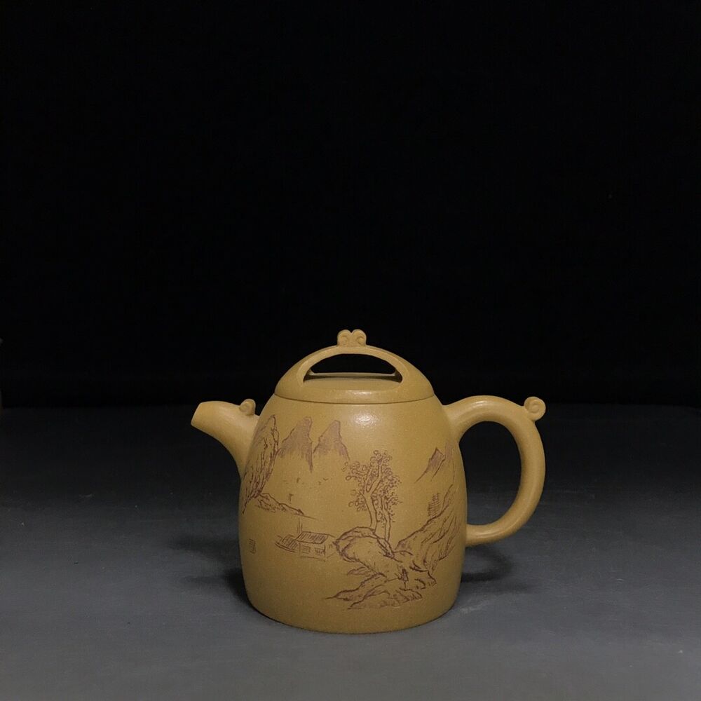 Chinese Yixing Zisha Clay Handmade Exquisite Teapot （秦权 底款：尹振庭）