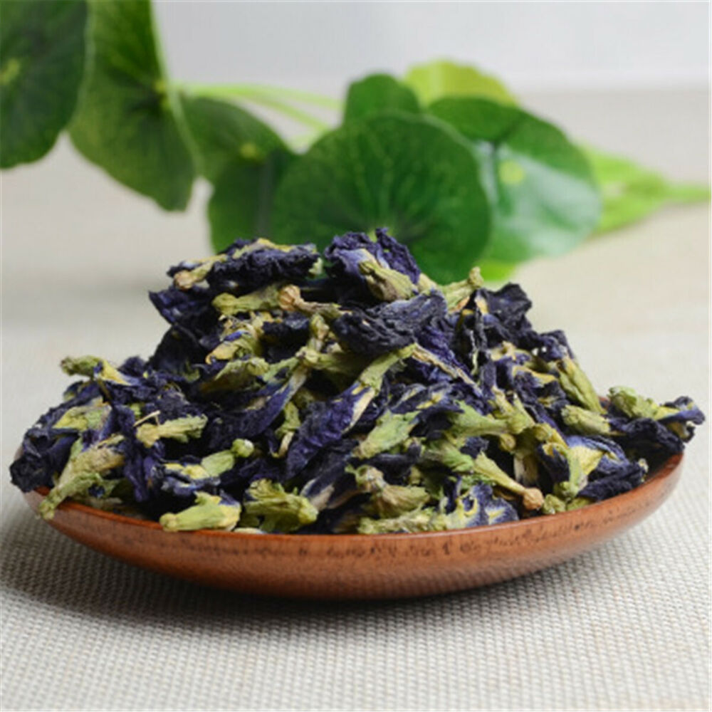 100g New Top Class Blue Chinese Butter-fly Flowers Pea Tea purple Tea for Health