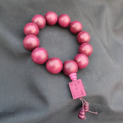 20mm Fashion Violet Purple Women Beaded Bracelet Wooden Clothing Accessories Men