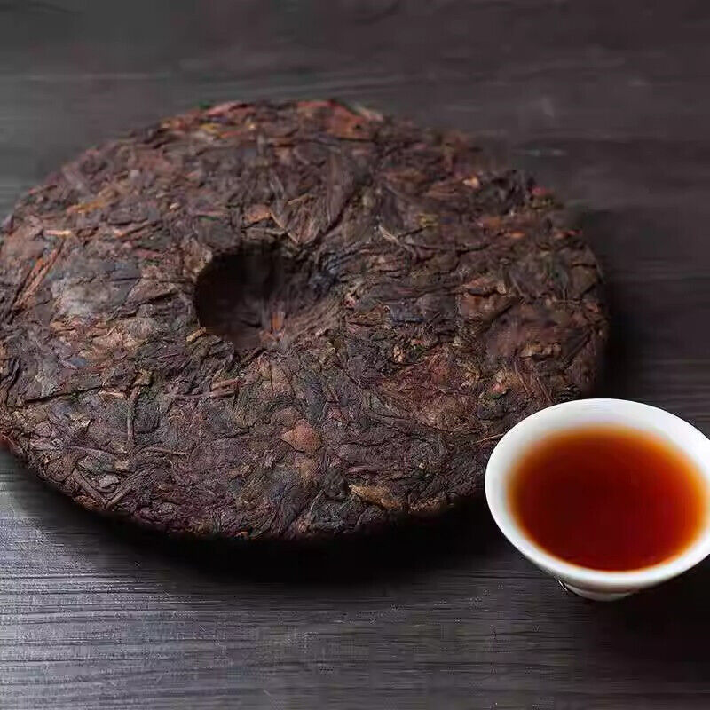 357g 2017 Shu Puer Yunnan Xia Guan Lao Pao Ripe Puer Tea Cake