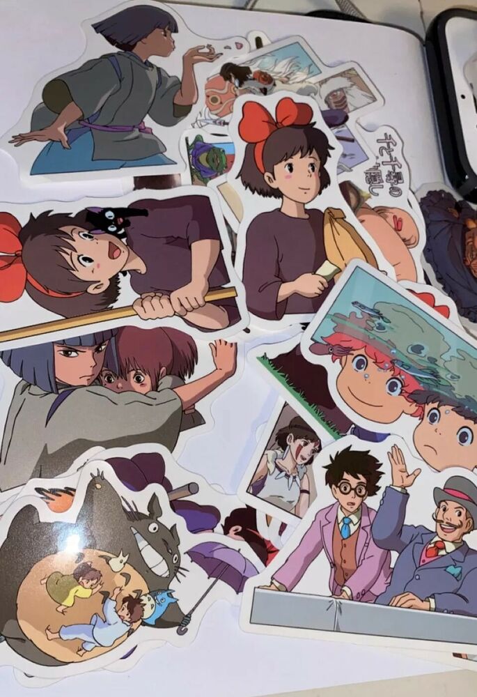 Miyazaki Hayao Studio Ghibli Howling Mobile Castle Monoke Stickers 100Pcs