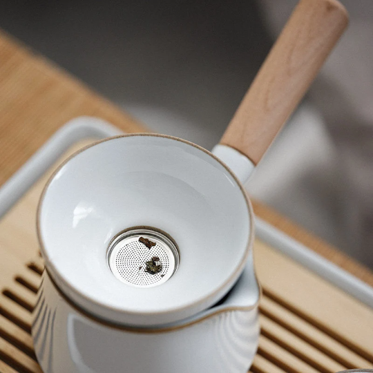 Ceramic Tea Strainers White Tea Colanders Accessory