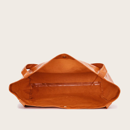 Soft Leather Women's Tote Bag, Large Capacity Handbag Shoulder Bags