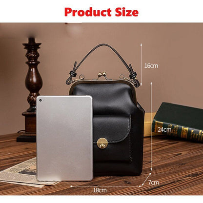 Clip Bags Women PU Leather Shoulder Crossbody Bag Ladies Handbag Female