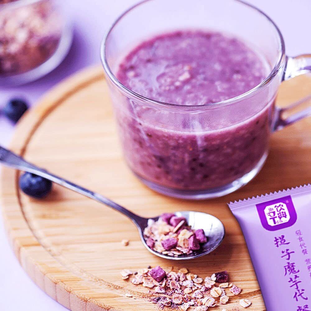 Grape Purple Potato Amorphophallus Congee 300g Meal Breakfast (30gx10 Pieces)