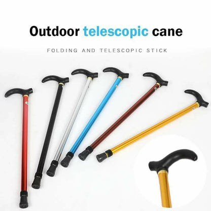 Walking Stick 6 Section Retractable Telescopic Trekking Hiking Poles Camping 1PC