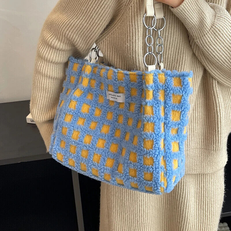 Shoulder Side Bag Women Big Zipper Cloth Hand Tote Bags Handbags Purse