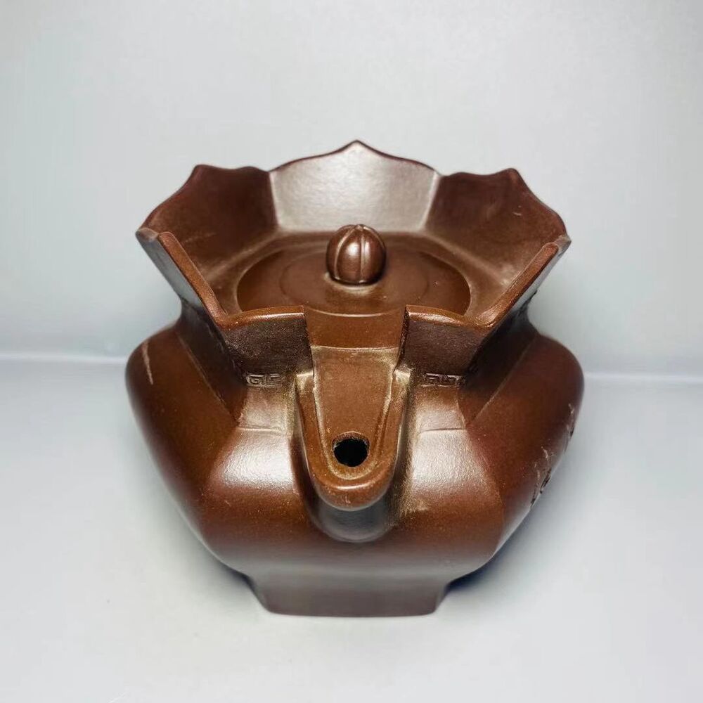Vintage Chinese Yixing Purple Clay Teapot Zisha Ceremony Collectible Rare Large