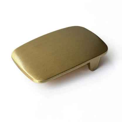 Men's Belt Buckles 38mm Rectangle Solid Brass Blank DIY Leather Crafts Accessory