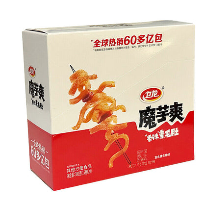 卫龙海带1盒装20包风吃海带块开袋即食辣条 Weilong Kelp 1 Box 20 Packs Latiao