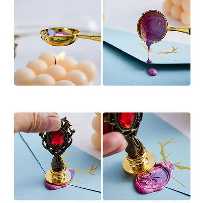 Wax Seal Stamp Head Metal Invitation Greeting Card Wedding Styling Tools 8-24Pcs