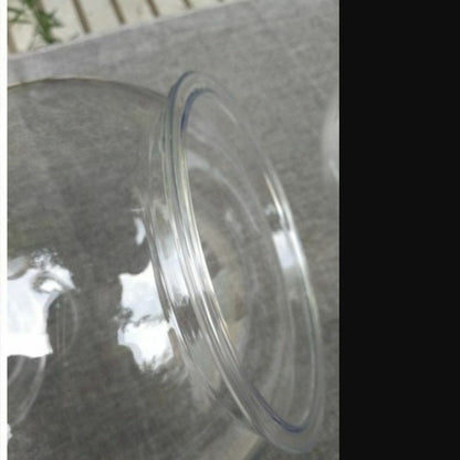 Goldfish Bowl Desktop Round Aquarium 2.8/4L Transparent Plastic Plant Fish Tanks