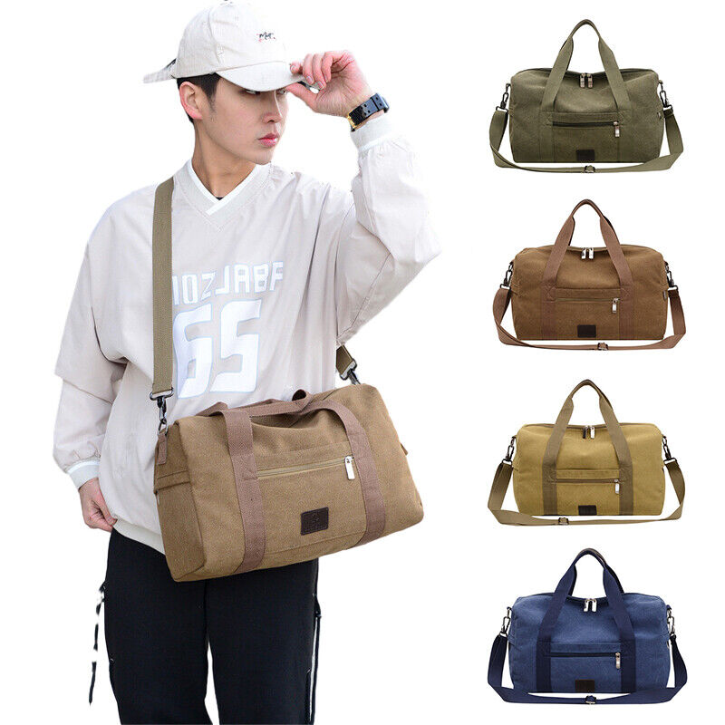 Mens Holdall Duffle Large Capacity Gym Sports Bag Cabin Shoulder Travel HandBag