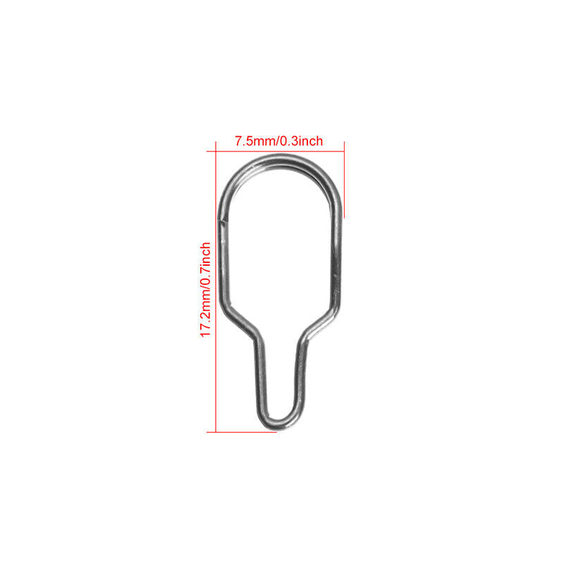 50Pcs PVA Bag Link Clip Carp Fishing Quick Change Feeder Swivel Snaps Accessory