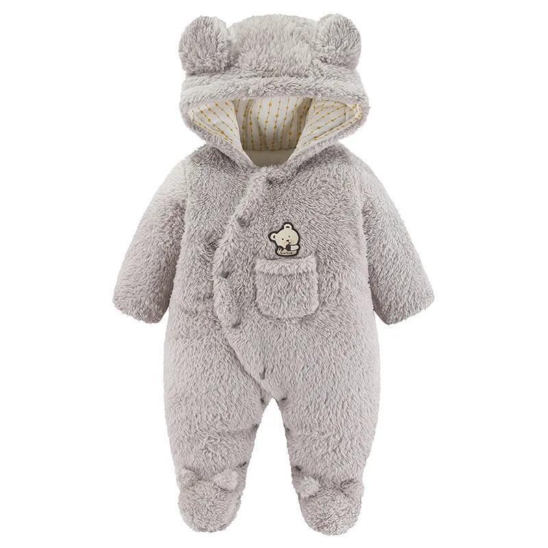 Ropa Para Bebe Recien Nacido Niño Niña Conjuntos De Lana Gruesa Monos Para Frio