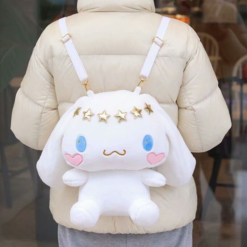 Cinnamoroll Plush Shoulder Bag Girls Cute Kuromi Backpack Handbag Birthday Gift
