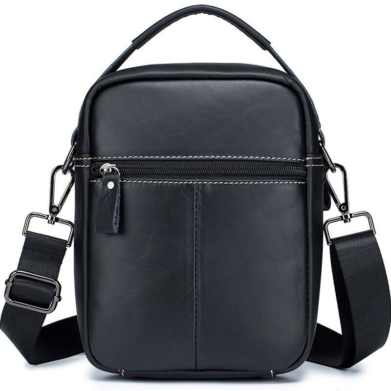 100% Genuine Leather Men's Messenger/Shoulder Bag Small Handbags Crossbody Bags
