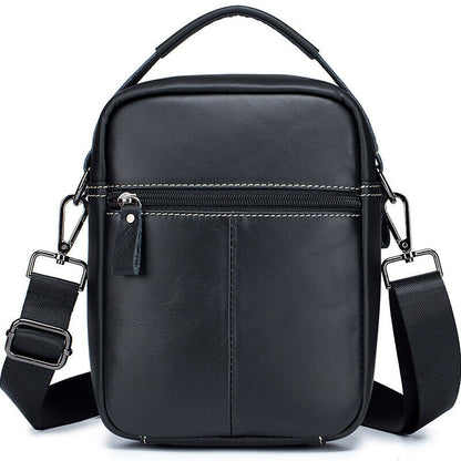100% Genuine Leather Men's Messenger/Shoulder Bag Small Handbags Crossbody Bags