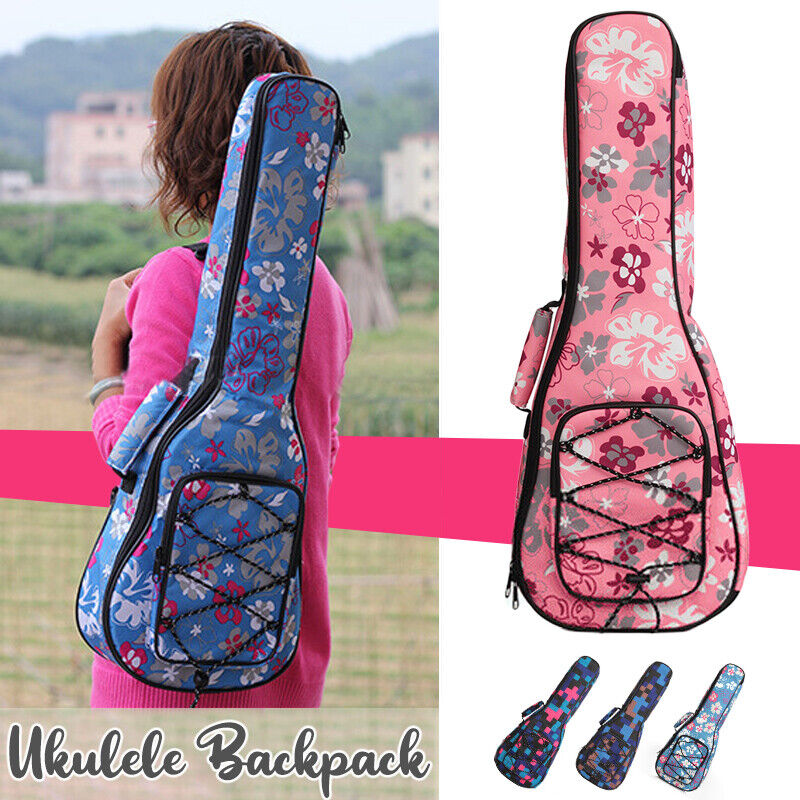 Waterproof Padded Ukulele Backpack Protective Storage Bag Mandolin Carry Case