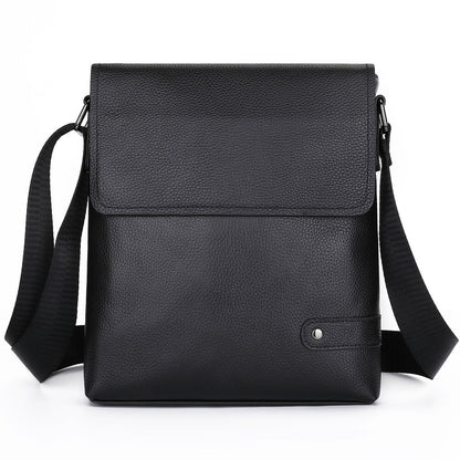 100% Genuine Leather Men's Embossing Business 8" Sling Shoulder/Messenger Bag