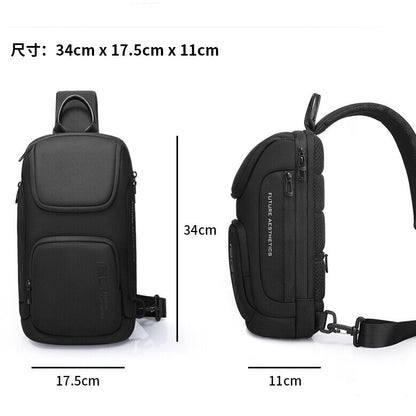 New Sling Backpack, Oxford cloth Waterproof Crossbody Bags Outdoor Sport Daypack