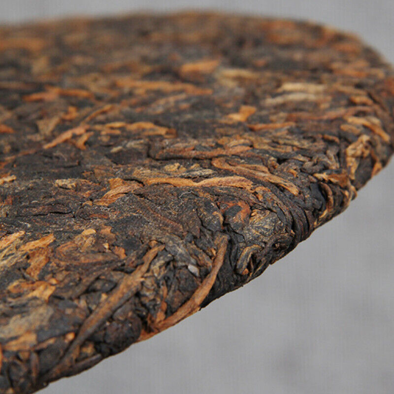 357g Tasty Golden Bud Ripe Tea Big Leaf Pu'er Tea Cake High Quality Black Tea