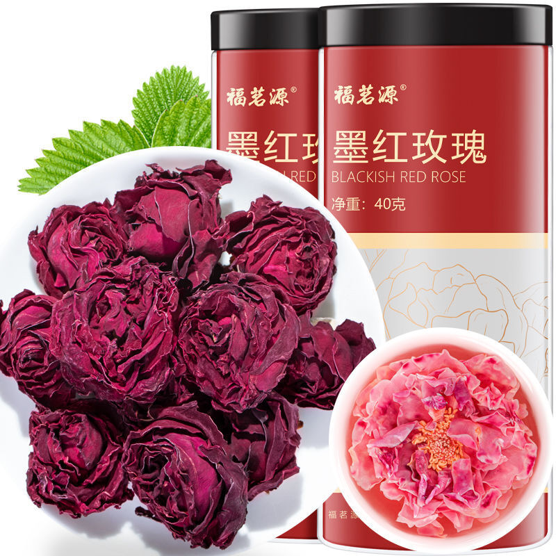 Yunnan Ink Red Rose Tea 40G Edible Dried Roses Gift Tea Double Petal Rose Tea