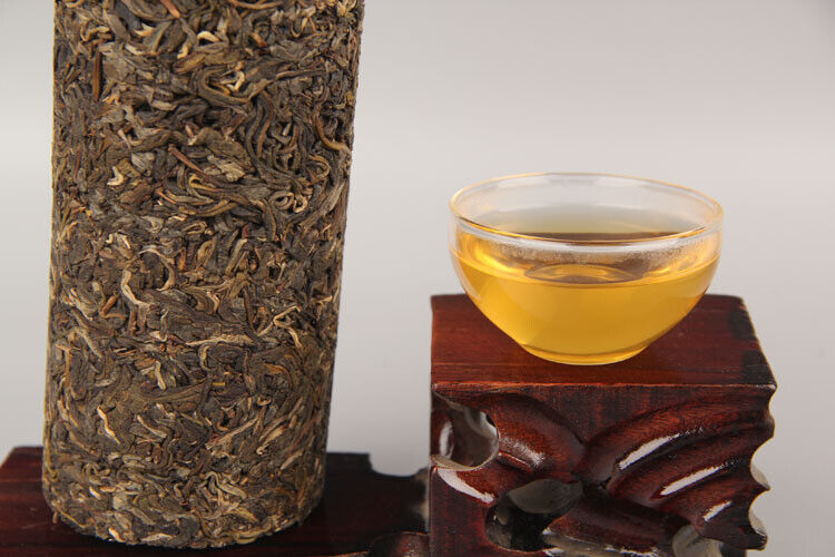 Treasured tea column Pu'er tea 普洱茶生产 珍藏品茶柱 古树茶 小龙柱竹筒生茶500g