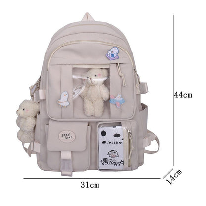 Women Backpack Nylon Female Schoolbag College Backpacks Travel Book Bags