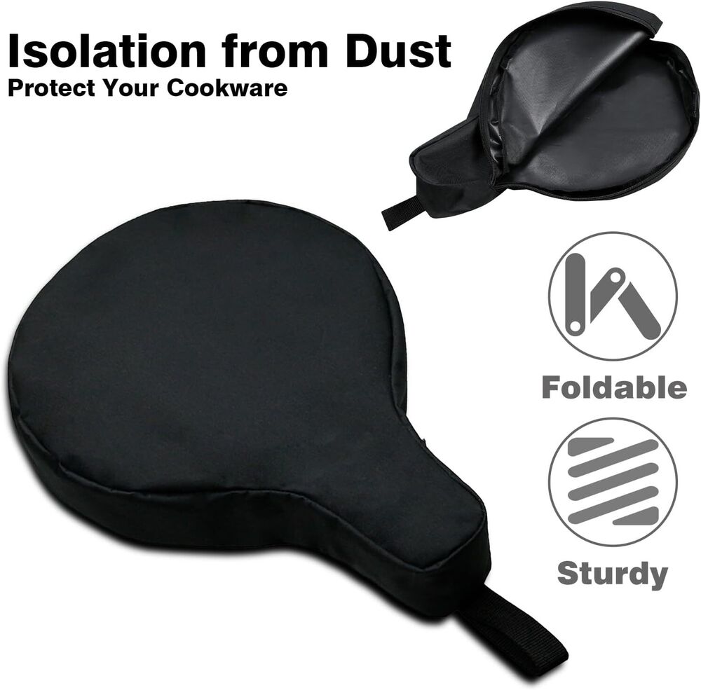 Cast Iron Skillet Bag, WITSTEP Frying Pan Storage Bag Fits 8/10/12 In...