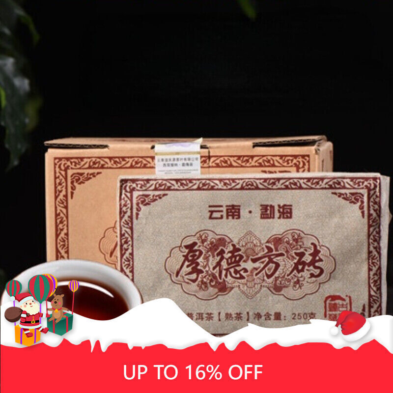 1000g Menghai Ecological Big Organic Puerh Ripe Tea Brick Pu-Erh Black Tea